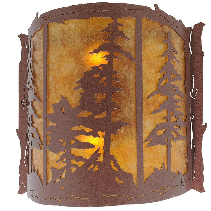 Tall Pines Curved Wall Sconce
