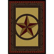 Tooled Leather Star Rug