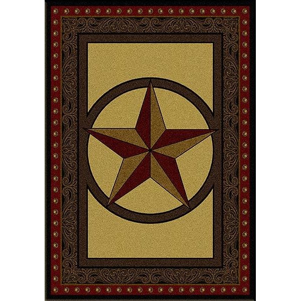 Tooled Leather Star Rug