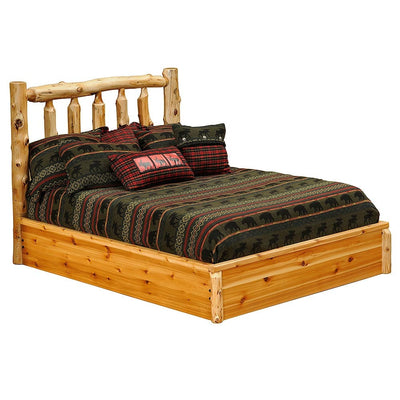 Traditional Cedar Platform Bed