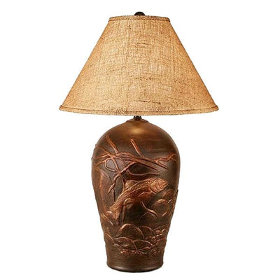 Trout Bronze Finish Table Lamp