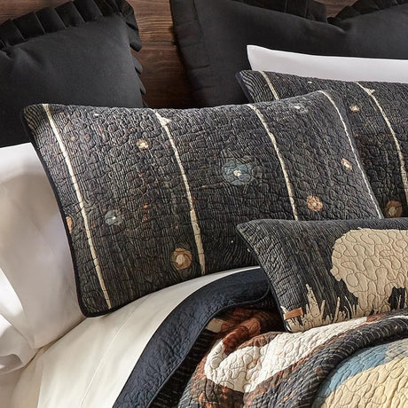 Twilight Bears Quilted Sham