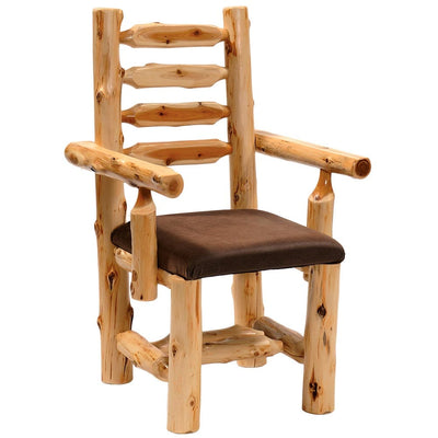 Upholstered Log Arm Chair