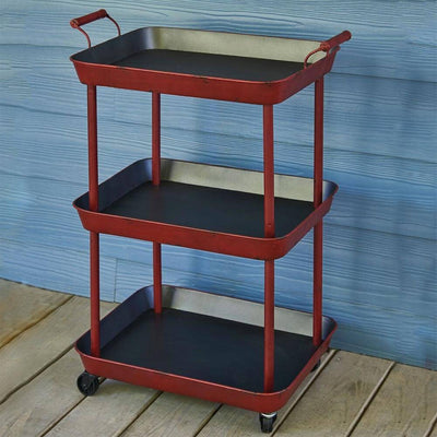 Vintage Red Utility Cart