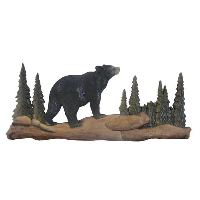 Hi Bear Wood Wall Art by beccatapert 【公式通販】