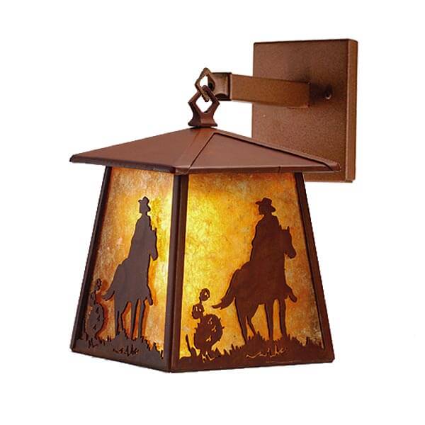 Western Cowboy Hanging Wall Sconce