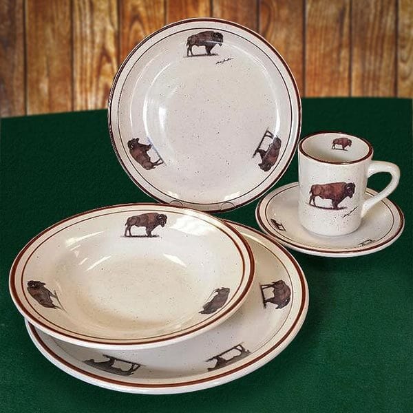 Western Series - Buffalos Roam 20 PC Dinnerware Set