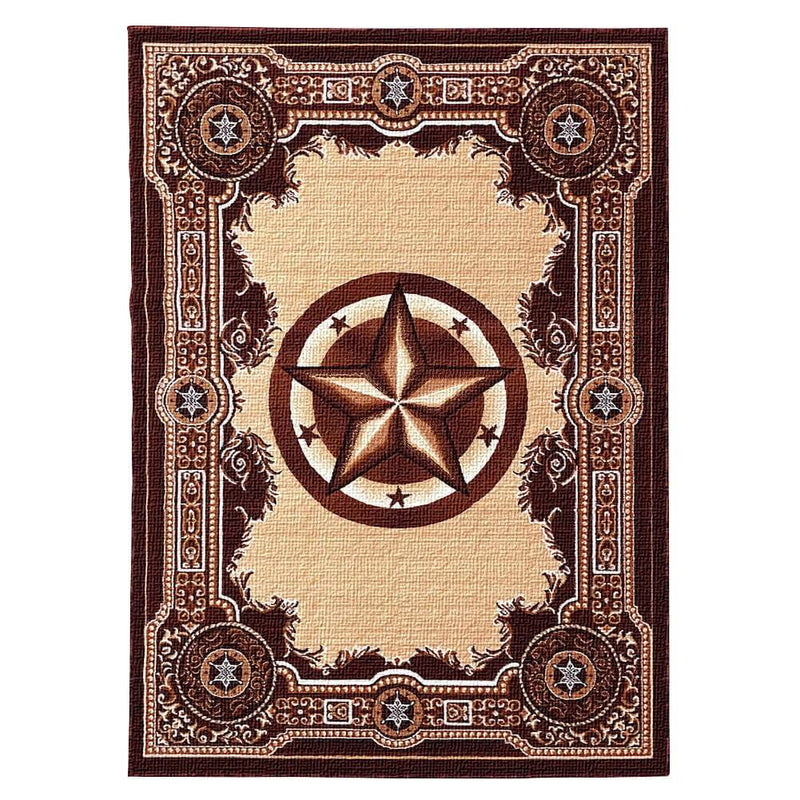 Western Traditions Chocolate Theme Rug