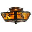 Whispering Pines Amber Ceiling Light Fixture