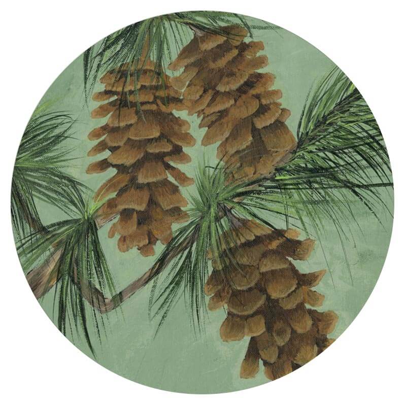 White Pine Bough Lazy Susan