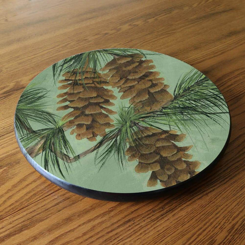 White Pine Bough Lazy Susan