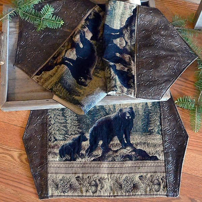 Wilderness Black Bear Table Runner