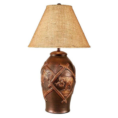 Wildlife Bronze Finish Table Lamp