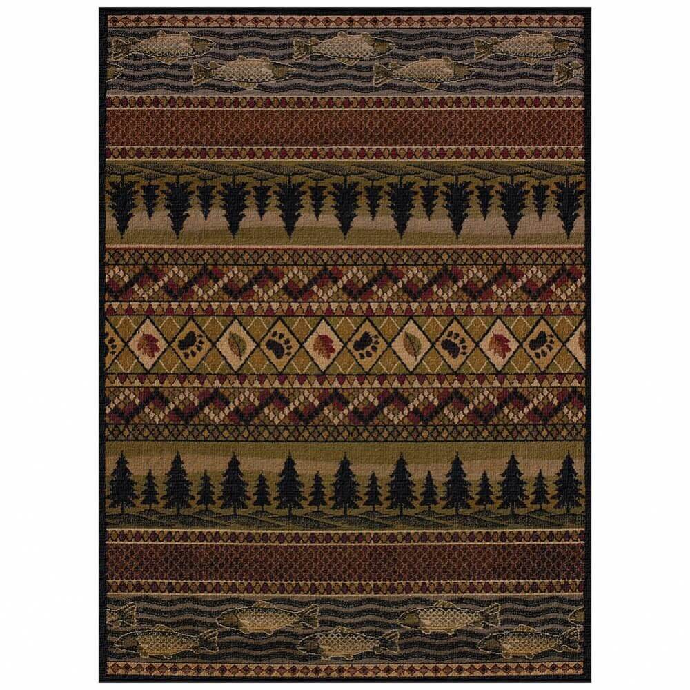 Timber Ridge Area Rug Wooded River Area Rug | Cabin Place – The Cabin Place