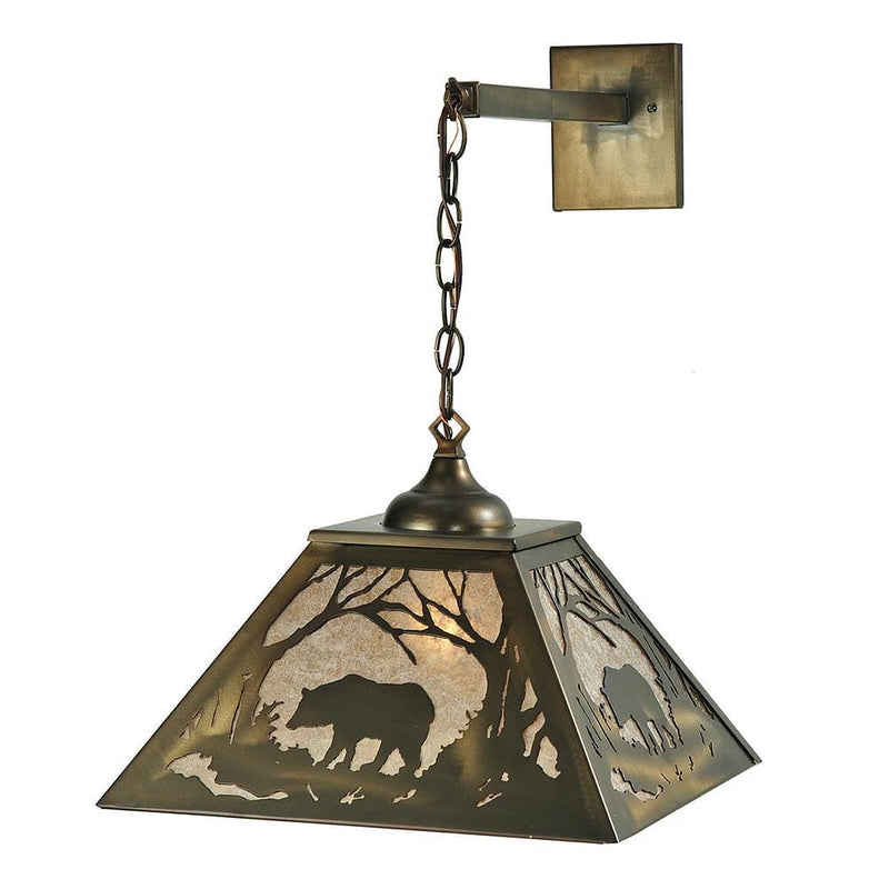 Woodland Bear Hanging Wall Sconce
