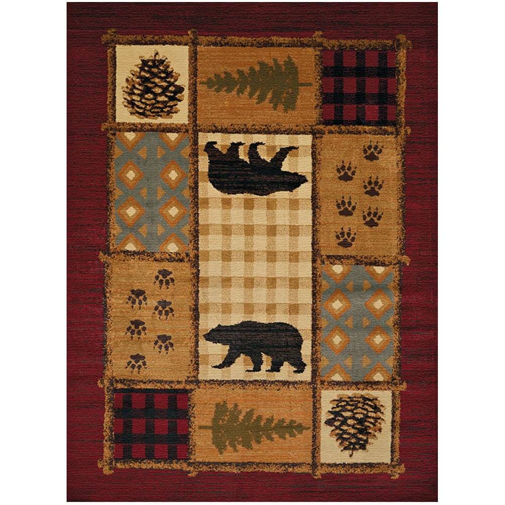 Woodland Montage Area Rug | Cabin Place – The Cabin Place