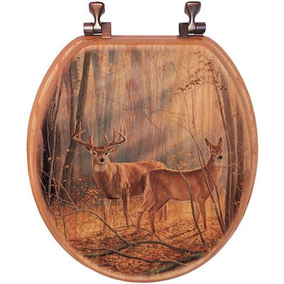 Woodland Splendor Deer Toilet Seat