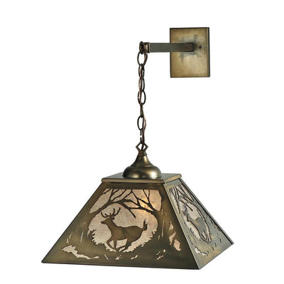 Woodland Whitetail Hanging Wall Sconce